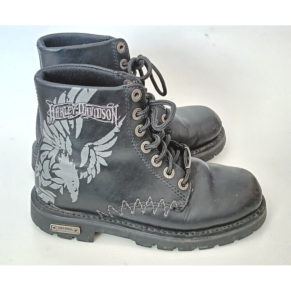 Harley Davidson Boots Women's Size 5 Leather - Picture 6 of 13